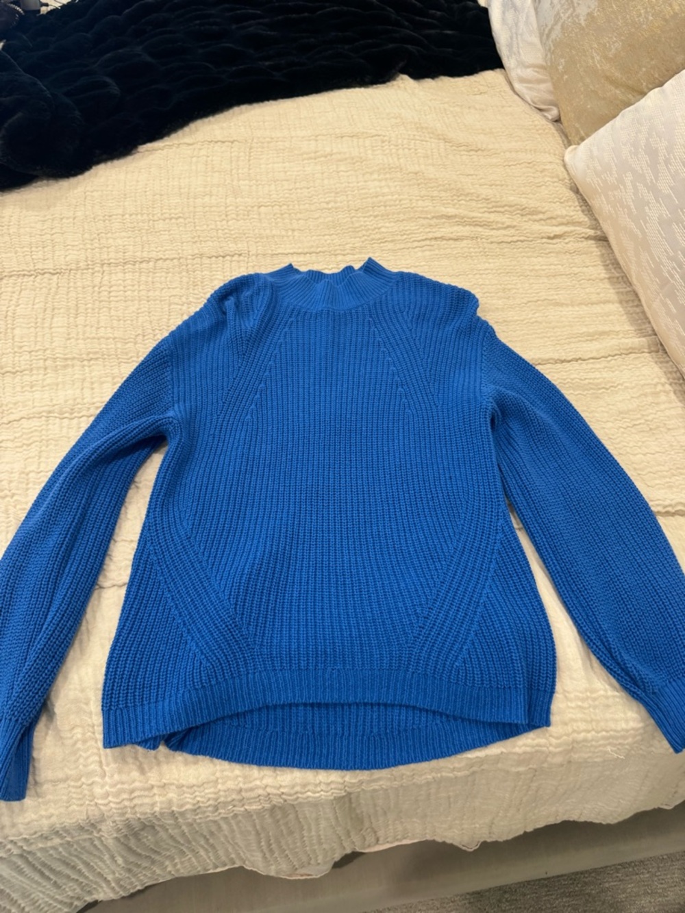 Old Navy Bright Blue Mock Neck Sweater